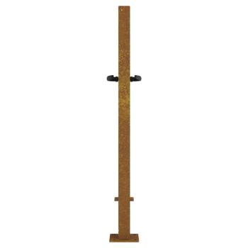 Gartentor 105x105 cm Cortenstahl Gras-Design