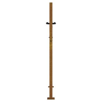 Gartentor 105x130 cm Cortenstahl Gras-Design