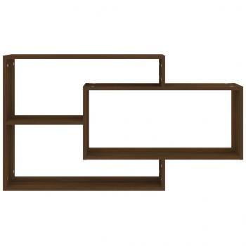 Wandregal Braun Eichen-Optik 104x20x58,5 cm Holzwerkstoff