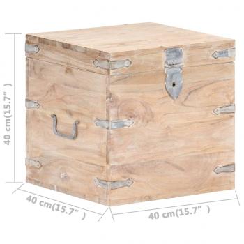 Truhe 40x40x40 cm Akazie Massivholz