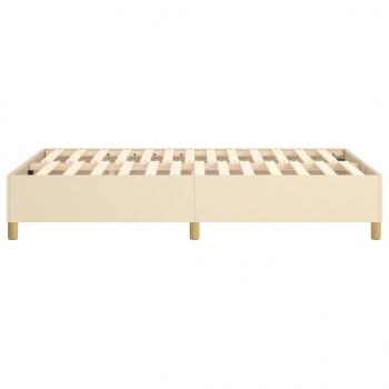 Bettgestell Creme 120x200 cm Stoff