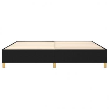 Bettgestell Schwarz 140x190 cm Stoff