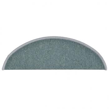 Treppenmatten 15 Stk. Blau 56x17x3 cm