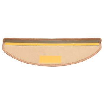 Treppenmatten Selbstklebend 15 Stk. Beige 65x21x4 cm