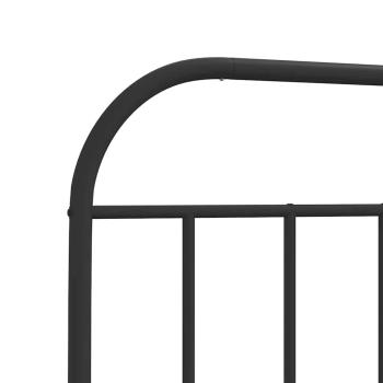 Ersatz-Kopfteil Metall Schwarz 100 cm
