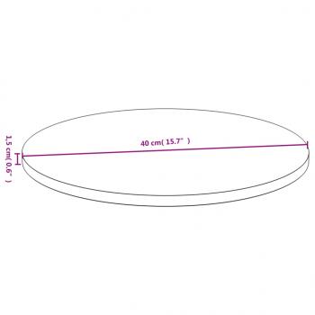 Tischplatte Ø40x1,5 cm Bambus