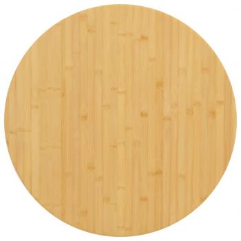 ARDEBO.de - Tischplatte Ø80x2,5 cm Bambus