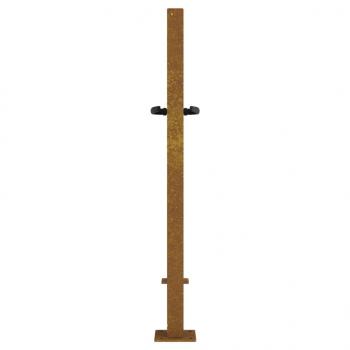 Gartentor 105x105 cm Cortenstahl Quadratisches Design