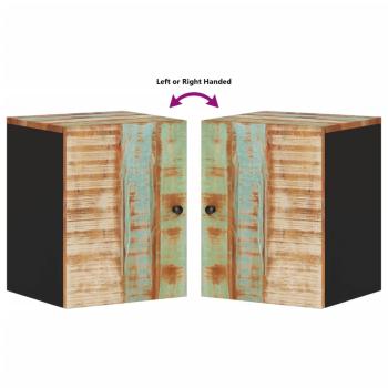 Bad-Wandschrank 38x33x48 cm Altholz Massiv