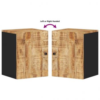 Bad-Wandschrank 38x33x48 cm Massivholz Mango