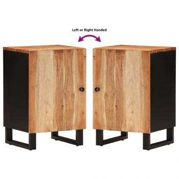 Badschrank 38x33x58 cm Massivholz Akazie