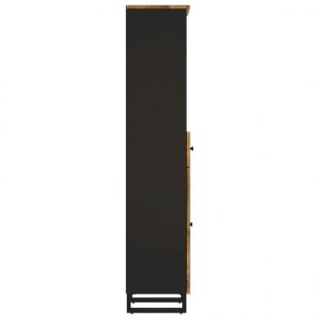 Badschrank 38x33x160 cm Massivholz Mango