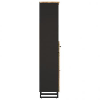 Badschrank 38x33x160 cm Massivholz Mango