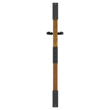 Gartentor 85x100 cm Cortenstahl Gras-Design