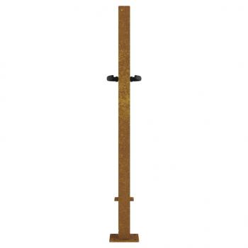 Gartentor 105x80 cm Cortenstahl Bambus-Design