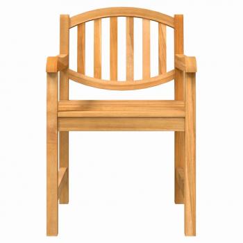 Gartenstühle 2 Stk. 58x59x88 cm Massivholz Teak