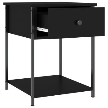 Nachttisch Schwarz 44x45x58 cm Holzwerkstoff