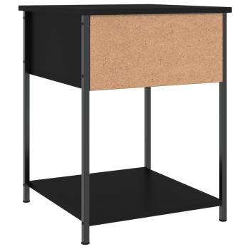 Nachttisch Schwarz 44x45x58 cm Holzwerkstoff