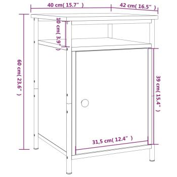 Nachttisch Sonoma-Eiche 40x42x60 cm Holzwerkstoff