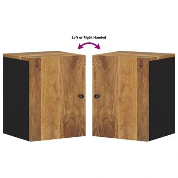Bad-Wandschrank 38x33x48 cm Massivholz Mango