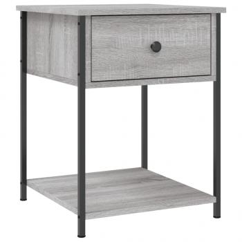 ARDEBO.de - Nachttisch Grau Sonoma 44x45x58 cm Holzwerkstoff