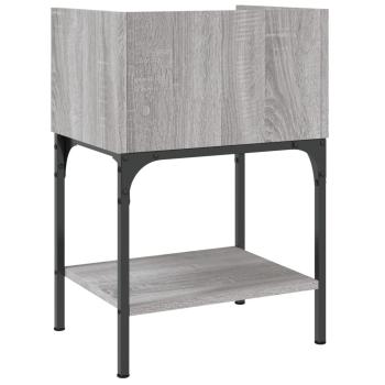 Nachttisch Grau Sonoma-Eiche 40,5x31x60 cm Holzwerkstoff