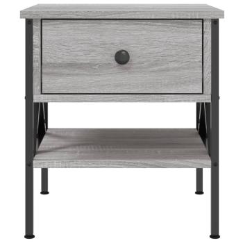 Nachttisch Grau Sonoma-Eiche 40x42x45 cm Holzwerkstoff