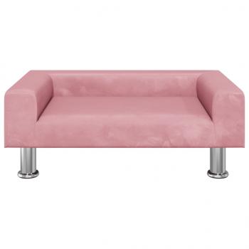 Hundebett Rosa 70x45x26,5 cm Samt