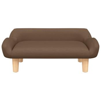 Hundebett Braun 70x40x24 cm Stoff