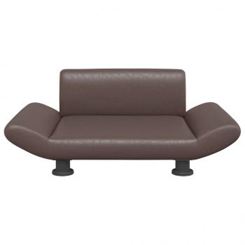 Hundebett Braun 70x45x28 cm Kunstleder