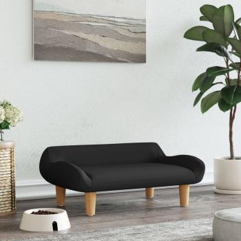 ARDEBO.de - Hundebett Schwarz 70x40x24 cm Stoff
