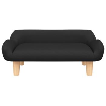 Hundebett Schwarz 70x40x24 cm Stoff