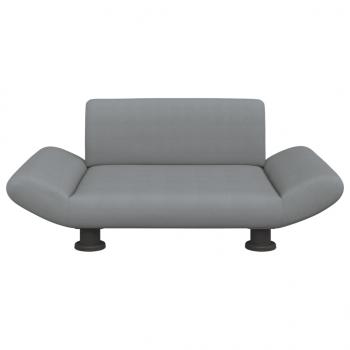 Hundebett Hellgrau 70x45x28 cm Stoff