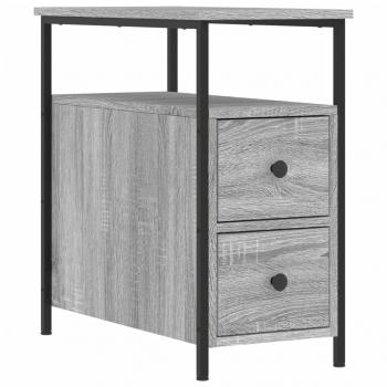 Nachttisch Grau Sonoma-Eiche 30x60x60 cm Holzwerkstoff