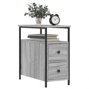 Nachttisch Grau Sonoma-Eiche 30x60x60 cm Holzwerkstoff