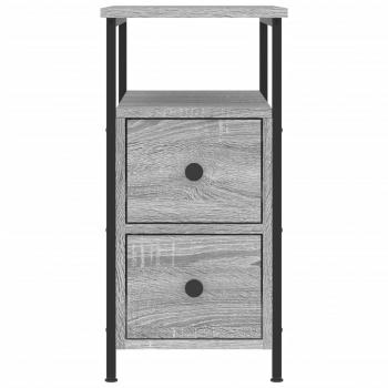 Nachttisch Grau Sonoma-Eiche 30x60x60 cm Holzwerkstoff