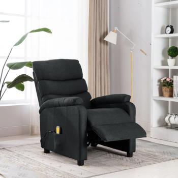ARDEBO.de - Massagesessel Dunkelgrau Stoff
