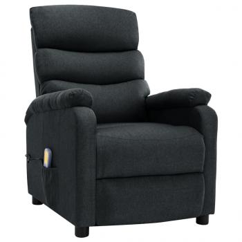 Massagesessel Dunkelgrau Stoff