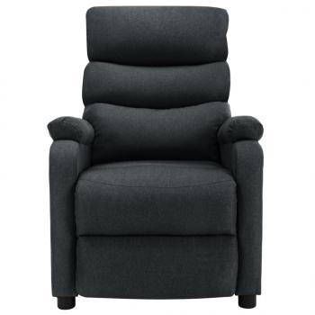 Massagesessel Dunkelgrau Stoff