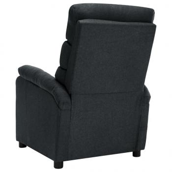 Massagesessel Dunkelgrau Stoff