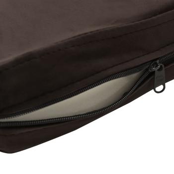 Hundesofa Braun 81x43x31 cm Plüsch und Kunstleder   