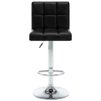 Barhocker 2 Stk. Schwarz Kunstleder 