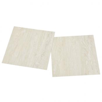 PVC-Fliesen Selbstklebend 55 Stk. 5,11 m² Creme