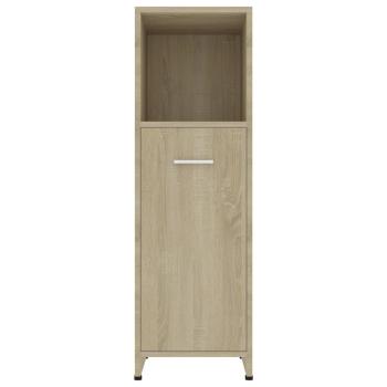ARDEBO.de - Badezimmerschrank Sonoma-Eiche 30x30x95 cm Holzwerkstoff
