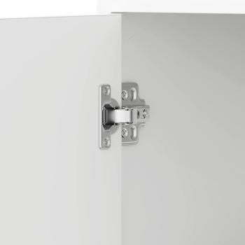 Badezimmerschrank Weiß 30x30x183,5 cm Holzwerkstoff