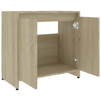 Badezimmerschrank Sonoma-Eiche 60x33x61 cm Holzwerkstoff