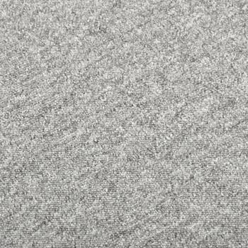 Teppichfliesen 20 Stk. 5 m² 50x50 cm Hellgrau