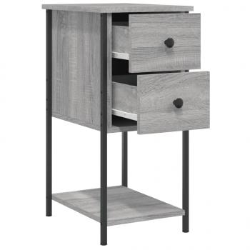 Nachttisch Grau Sonoma 32x42x70 cm Holzwerkstoff