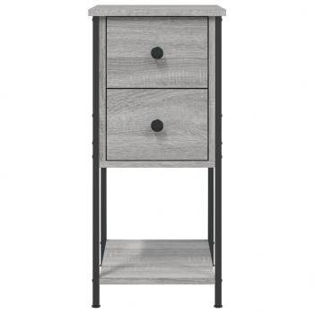 Nachttisch Grau Sonoma 32x42x70 cm Holzwerkstoff