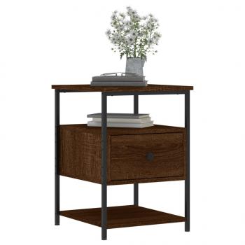 Nachttisch Braun Eichen-Optik 40x42x56 cm Holzwerkstoff